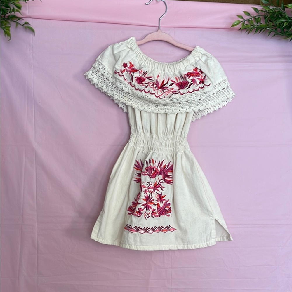 Embroidered Off-Shoulder Dress